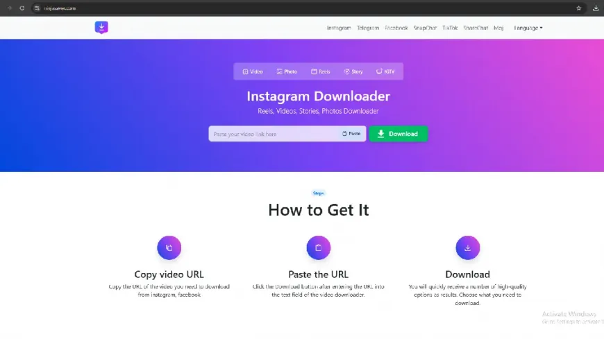 How to Download Instagram Videos using Ninjasaver.com