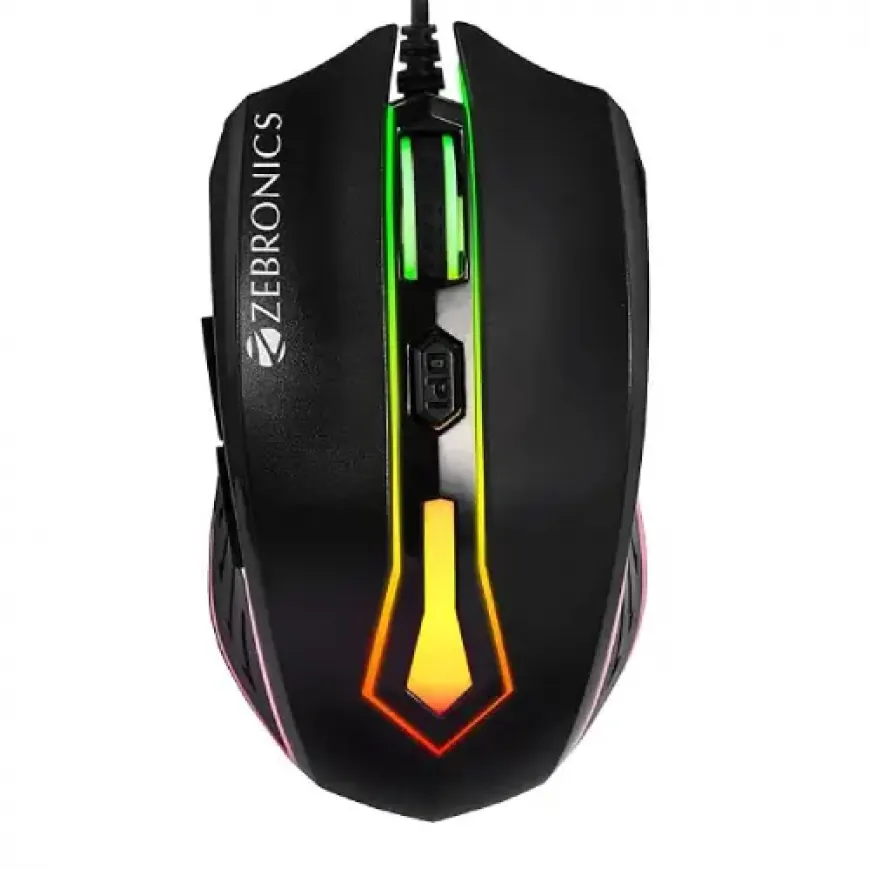 ZEBRONICS Sniper High Precision Wired Gaming Mouse with 6 Buttons