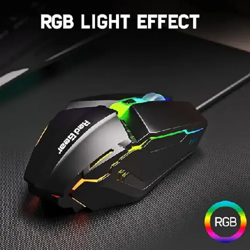 Redgear A-10 Wired Gaming Mouse with RGB LED